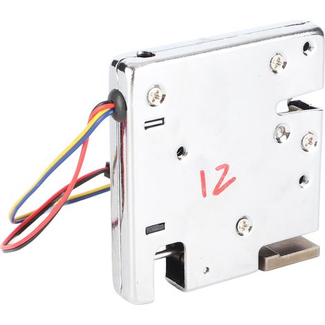 Verrou électrique à commande électromagnétique pour porte d'armoire, casier, serrure à ressort de tiroir 12 V avec détecteur de mouvement (1/5)