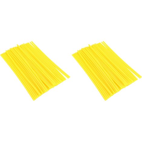 150 piezas de cintas para radios amarillas duraderas para motocross (1/2)