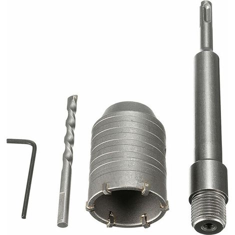 Set of 50mm + 200mm electric hammer wall openers with round shank and central keyway (1/5)