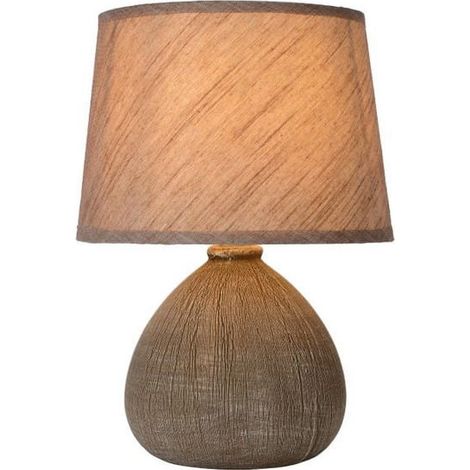 Lampada da tavolo Lucide Ramzi marrone E14 40W 26cm (1/5)