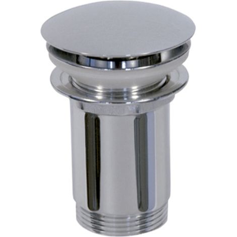 Scarico lavabo-bidet universale a clic-clac cromato (confezione)