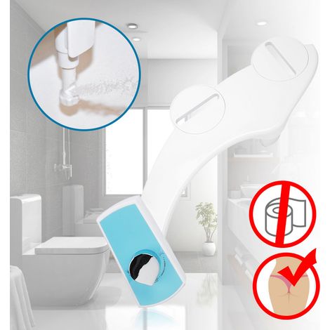 Freistehendes, nicht-elektrisches Bidet für die Toilette mit Warm-/Kaltwasser-Sprühsystem und US-Adapter: Einfache Selbstmontage und natürliche Hygiene (1/5)