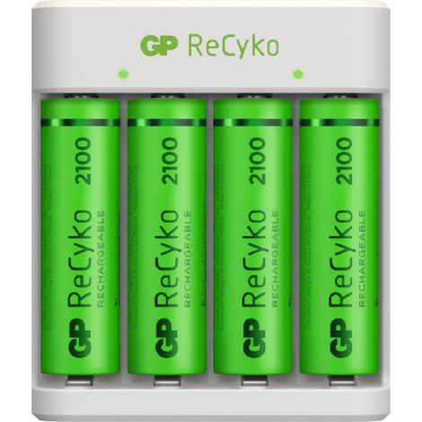 Caricabatterie USB Recyko E211 con 4 Batterie Stilo 1,5V AA e 4 Batterie Mini Stilo 1,5V AAA (1/8)