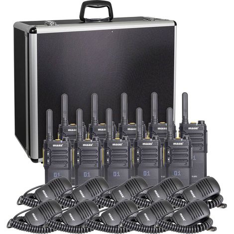 MAAS Elektronik Team-Set PT-375 KEP-360-K 150114 Talkie-walkie PMR jeu de 10 Y681023 (1/4)