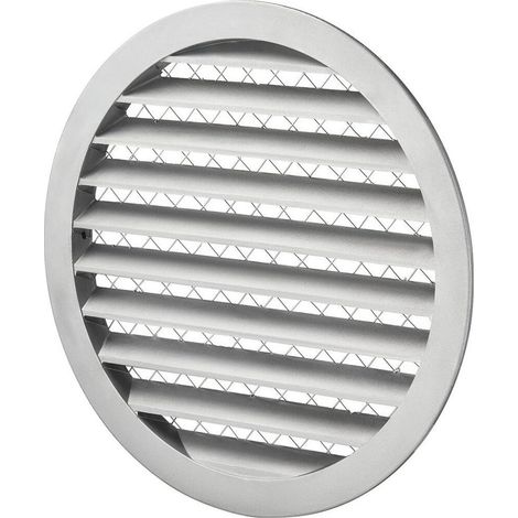Helios FGR 80 Fassadengitter rund DN 80, Aluminium
