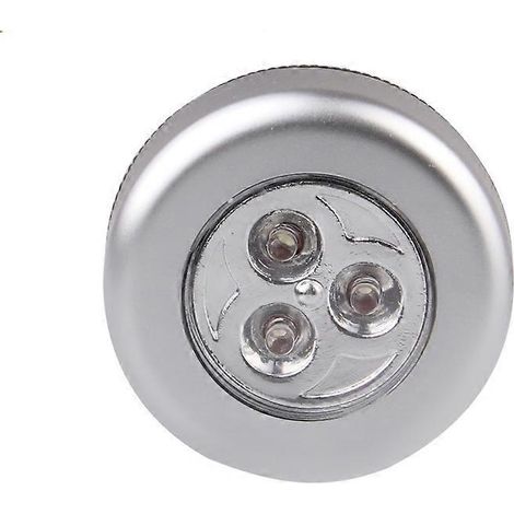 Lampe sous vitrine à 3 LED, alimentée par piles AAA, avec interrupteur tactile sans fil, pour cuisine, mur, voiture, coffre, outils de travail extérieurs