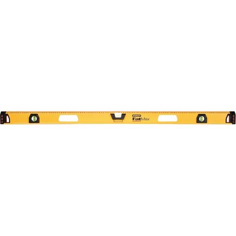 Stanley – Niveau à bulle I-Beam 120cm – Pour chantiers humides – Précision millimétrique – 3 fioles pour niveaux parfaits