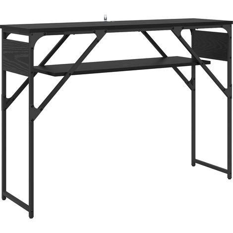 Maison Exclusive - Konsolentisch Schwarz Eichen-Optik 105x30x75cm
