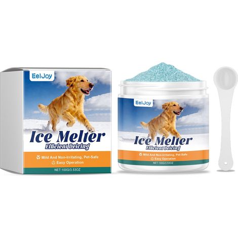 Déneigeur sans danger pour les animaux, convient aux chats et aux chiens, déneigeur, produit nettoyant quotidien – 100 g + cuillère (1/5)