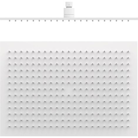 ROCIADOR DE DUCHA ANTICALCÁREO BLANCO 450X315MM CON RÓTULA (1/2)