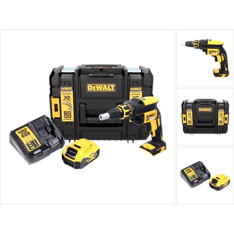 DeWalt DCF 620 P1 18 V Trapano avvitatore per cartongesso in valigetta TSTAK II + 1x Batteria DCB 184 5,0 Ah + Caricabatterie DCB 115 XR (1/5)