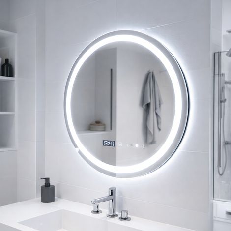 Miroir LED 70 Desembuage Thermometre Gradable Lumiere Gradable (1/5)