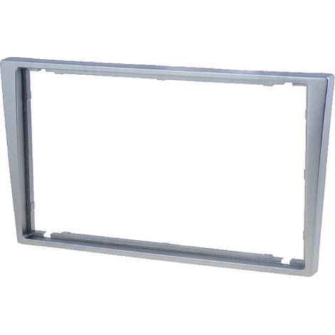 Facade autoradio 2Din FA100J compatible avec Opel Renault Suzuki - argent fonce