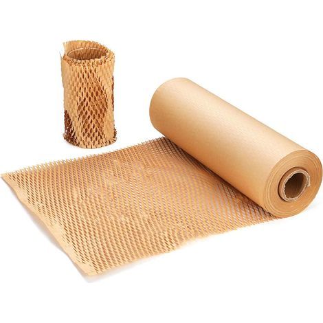 Emballage papier coussin enveloppe nid d'abeille rouleau de papier emballage perforé 30 mètres x 30 cm emballage pour déménagement expédition Breakables，Alternative d'emballage bulle (1/5)