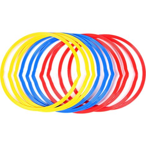6 anneaux d'entraînement de football multicolores, cerceaux de vitesse pour le contrôle du ballon et l'agilité sportive (1/5)