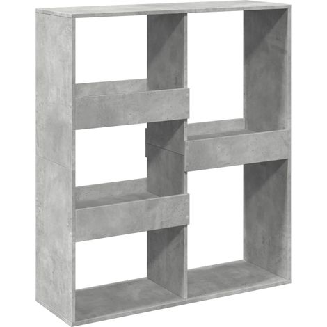 Maison Exclusive - Libreria/Divisorio Grigio Cemento 100x33x115 cm