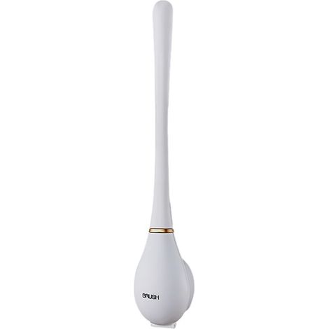 Brosse WC en silicone à tête plate et flexible, brosse WC moderne à fixation murale sans perçage-AquaForge (1/5)