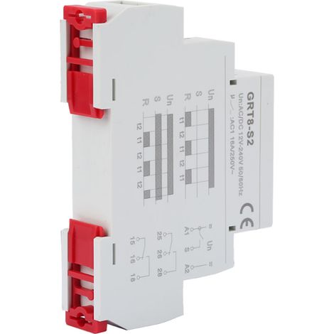 GRT8-S2 Mini-Asymmetrischer Zyklustimer EIN/AUS Wiederholungszykluszeitrelais AC/DC 12-240V (1/5)