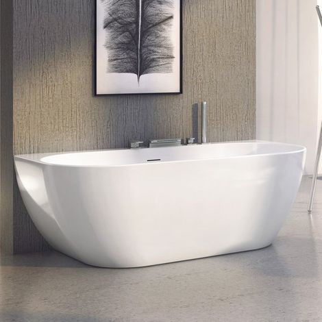Freedom W Vasca da bagno semiblocco in acrilico 166 x 80 cm, bianco (XC00100024)