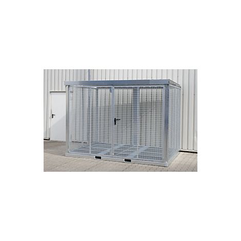 BAUER  Container montato in griglia metallica per bombole di gas (1/3)