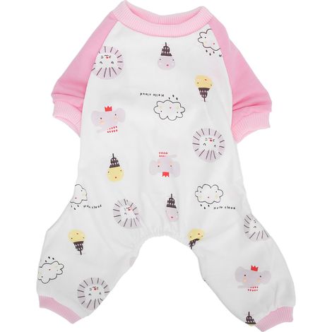 Adorables vêtements pour animaux de compagnie, pyjamas pour chiens de petite taille, confection soignée, design élégant et raffiné, vêtements doux et respirants pour petits chiots. (1/5)