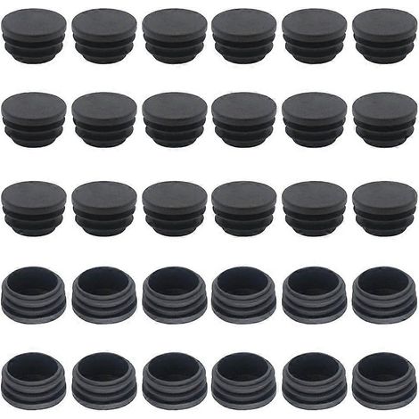 Bouchon de chaise 25 mm, 50 pièces, bouchon de tube rond, bouchon de tube rond, bouchons de tube ronds, bouchon d'entrée rond, bouchon de pied de châssis, bouchon de poteau (1/5)