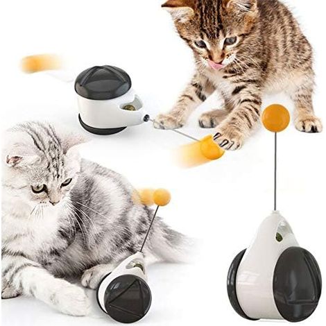 Jouet Interactif Pour Chat - Roulette Automatique Sans Recharge - Distributeur De Friandises Intégré - Pour Chaton Et Chat Adulte - 1 Pièce (1/5)