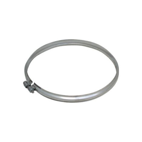 Collier de serrage pour conduit de fume'e en acier inoxydable AISI 316   120 mm pour conduit de fume'e de 12 cm