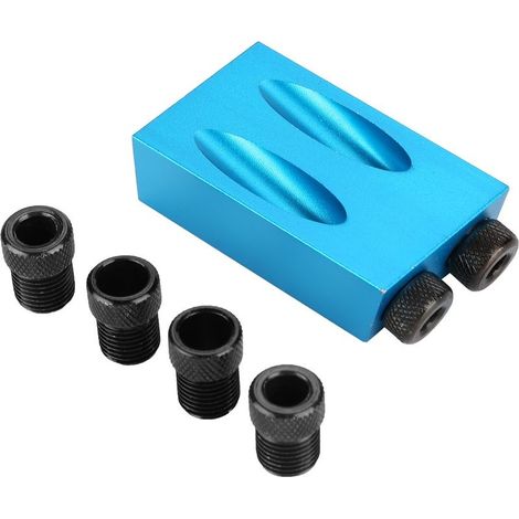 Hole Jig Pocket Locator 15 degrees aluminum ALLOY Furniture for the work of the wood (1/5)