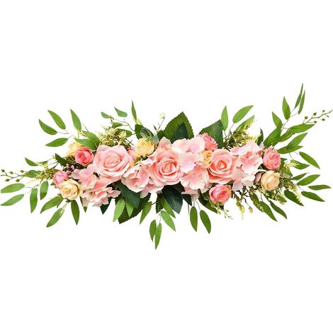 Guirlande de Roses Artificielles, Vigne de Roses en Soie (1/5)
