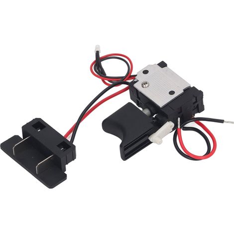 Interrupteur à gâchette universel pour perceuse électrique, vitesse réglable, avec témoin lumineux, compatible avec les outils électriques 7,2-24 V. (1/5)