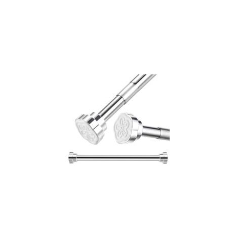 Barre télescopique extensible en acier inoxydable, 40-55 cm, antidérapante, sans perçage, Style 1 (1/5)