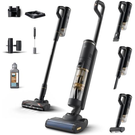 Philips AquaTrio XW7264/11 Bodenstaubsauger Schwarz (1/3)