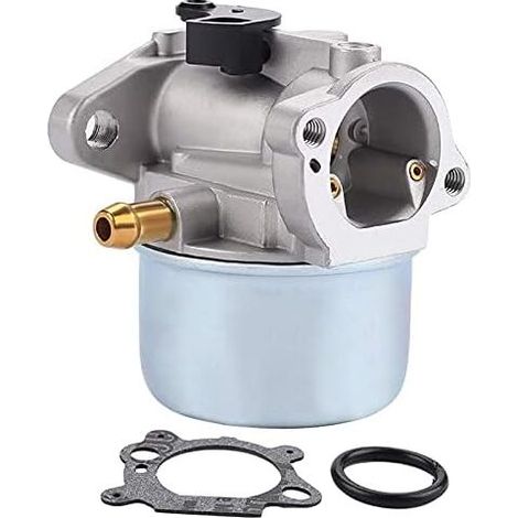 Carburateur TONCHEAN 799868 avec embase de filtre à air 496116 795259 Compatible avec les moteurs à carburateur 124L02, 124T02, 124T05 et 124T07
