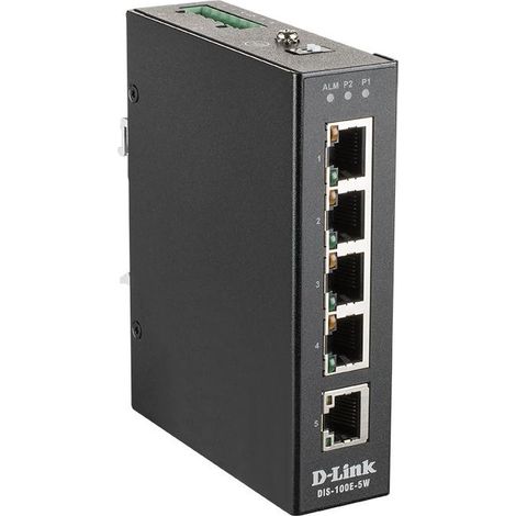 D-Link DIS-100E-5W switch di rete No gestito L2 Fast Ethernet (10/100) Nero (1/3)