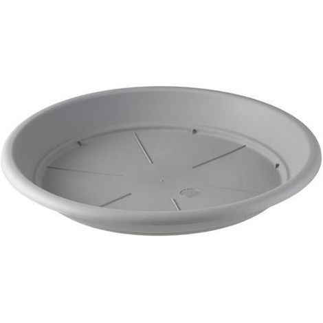 Untersetzer "Tondo Basic'' für Pflanzentopf und Blumentopf -18 cm / Fog Grey
