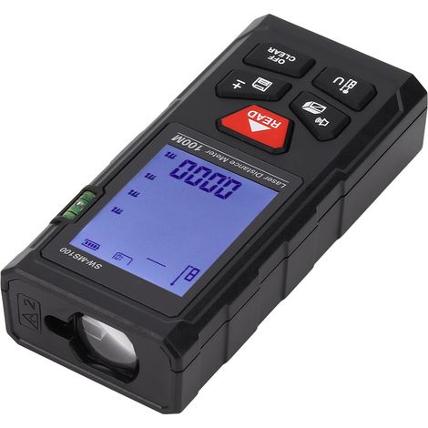 Télémètre laser infrarouge portable haute précision 100m, mesure de distance pour chantier construction SW‑MS100 (1/5)