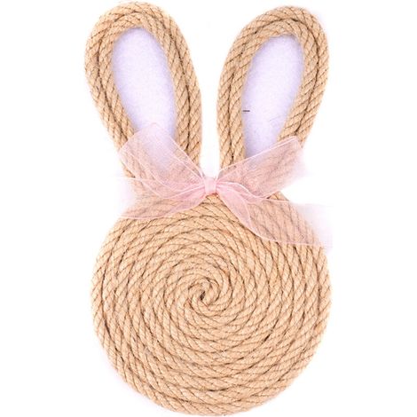 Posavasos de conejito hechos a mano, tapetes de -3 (1/2)