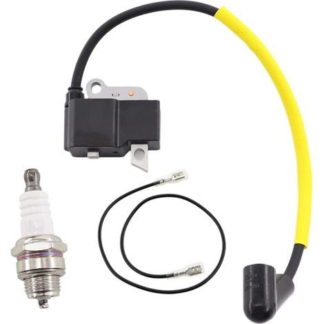 Bobina di accensione e candela per decespugliatori Husqvarna modelli 323C, 323L, 326LD, 326LDX, 326LX, 223R, 323RJ e 325RX, codice articolo 537418701. (1/5)