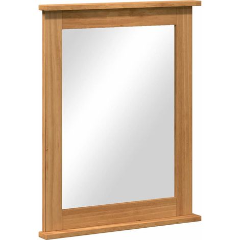 Maison Exclusive - Specchio Rettangolare VIGO Marrone miele 55,5 x 5 x 70 cm