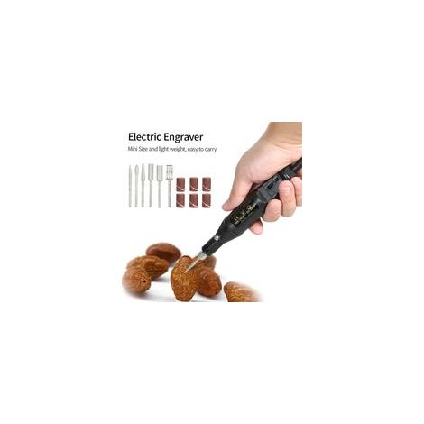 Mini perceuse électrique 100V-240V, 14 piezas, herramienta de forraje, vitesse Variable, estilo de huecograbado rotativo, conjunto de escultura para fraisage y polissage