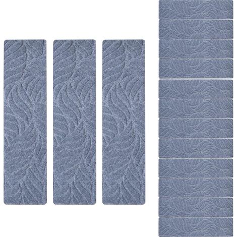 Revêtements d'Escalier Anti-Dérapants 15 Pièces Adhésifs à Décoller et Coller Tapis Protecteur Adhésif Anti-Glisse pour Intérieur Escalier Aînés Chiens Animaux Maison Garage Terrasse (1/5)