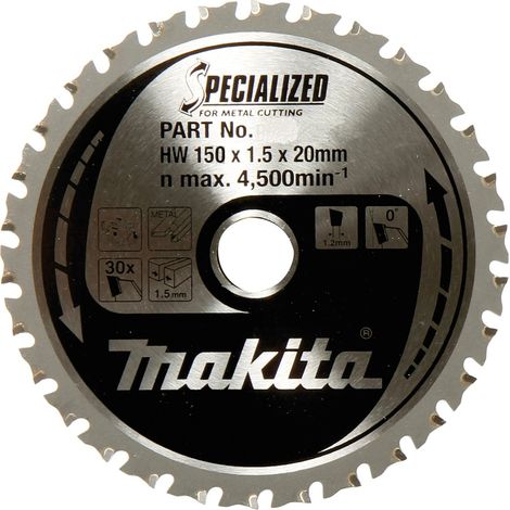 Makita B-47020 Specialized TCT Kreissägeblatt 150x20mm 52T Aluminium (1/5)