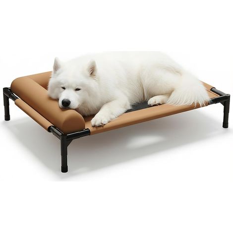 Lit de camping pour animal de compagnie, respirant et confortable pour toutes les saisons et lavable à la main, idéal pour les chiens et les chats pour se reposer à l'intérieur et à (1/5)