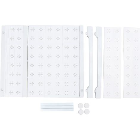 étagère rangement-Organisateur de Garde-Robe Expansible sans Perçage pour Closet 47-68cm Support 20kg en Carbone (1/4)