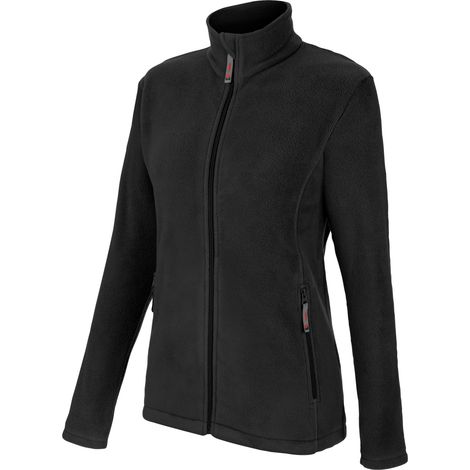 Veste polaire de travail zippée femme Job + Würth MODYF noire M