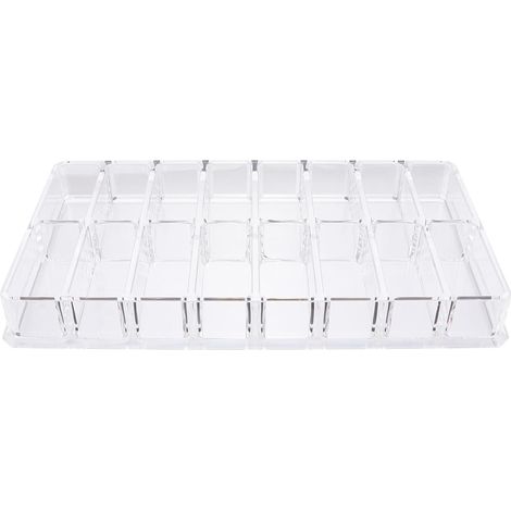 Acrylic Organizer Box with Compartments for Powders and (1/5)