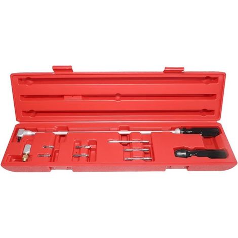 Chiave per la regolazione del carburatore - Cacciavite angolato da 14 pollici - Set di cacciaviti multifunzione portatili - Set con punte per cacciavite a croce e a taglio - (1/5)