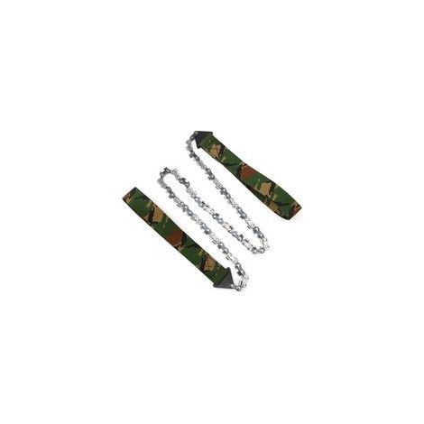 Handkettensäge – Mini-Handkettensäge für Outdoor-Survival, 33T Taschensäge für Camping und Holzfällerei, Tarnmuster (1/5)