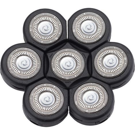 Lames de rechange pour tondeuse à cheveux, accessoires pour tondeuse à cheveux, lames de tondeuse à sept lames pour crâne rasé. (1/3)